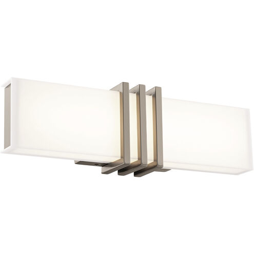Minibar LED 18 inch Brushed Nickel Bath Vanity & Wall Light, dweLED