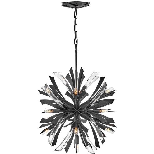 Vida LED 22 inch Brushed Graphite Chandelier Ceiling Light, Orb
