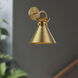 Alora Mood Emerson 1 Light 8.75 inch Aged Gold Bath Vanity Light Wall Light
