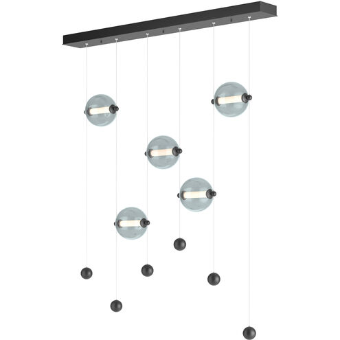 Abacus LED 41 inch Black Pendant Ceiling Light in Cool Grey