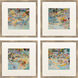 Beyond the Breeze Blue and Green and Purple and Turquoise Framed Art