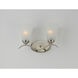 Vital 2 Light 15 inch Satin Nickel Bath Vanity Wall Light