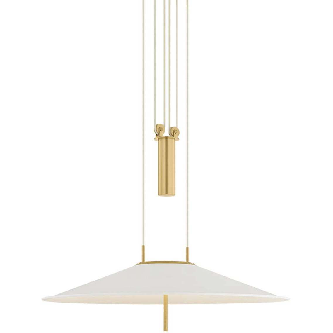 Emmons 1 Light 30 inch Aged Brass/Soft White Pendant Ceiling Light