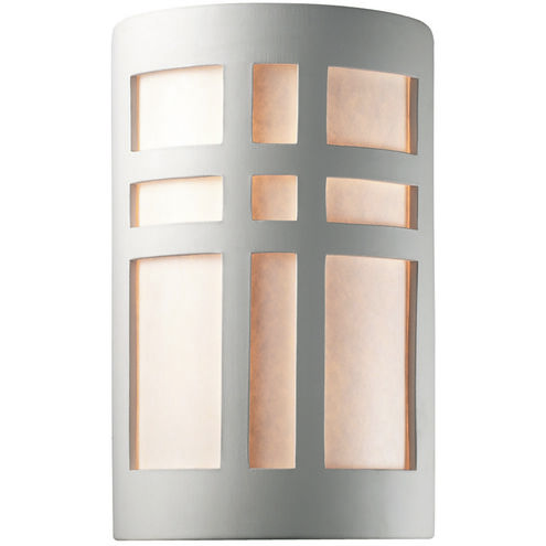 Ambiance 1 Light 7.75 inch White Crackle Wall Sconce Wall Light