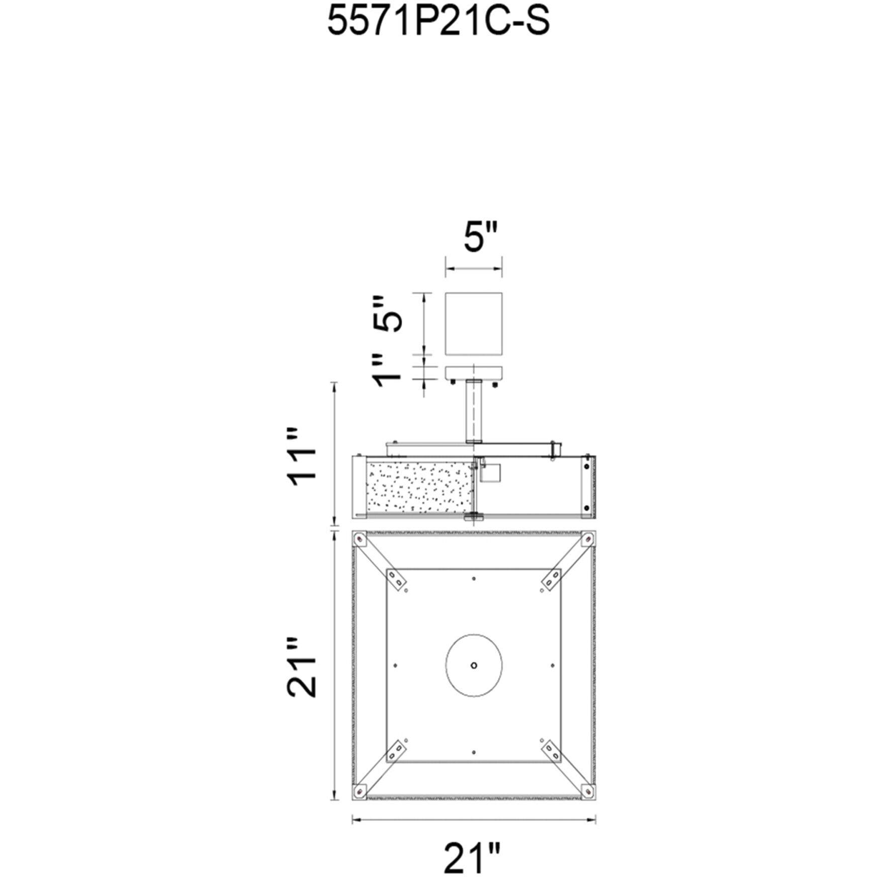 Lucie 5 Light 21 inch Chrome Down Chandelier Ceiling Light