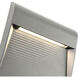 Casa LED 7 inch Grey Exterior Wall Sconce in Gray
