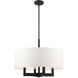 Cresthaven 4 Light 24 inch Black Chandelier Ceiling Light