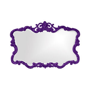 Talida 38 X 27 inch Glossy Royal Purple Wall Mirror