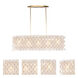 Flair Island Light Ceiling Light in Oxidized Gold Leaf