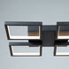 Graymar LED 18.5 inch Black Flush Mount Ceiling Light