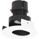 Pearl Black Slot Aperture / Bright White Flange LED Round Adjustable Slot Aperture Retrofit in 3500K, Black / Bright White, 4" Retrofit