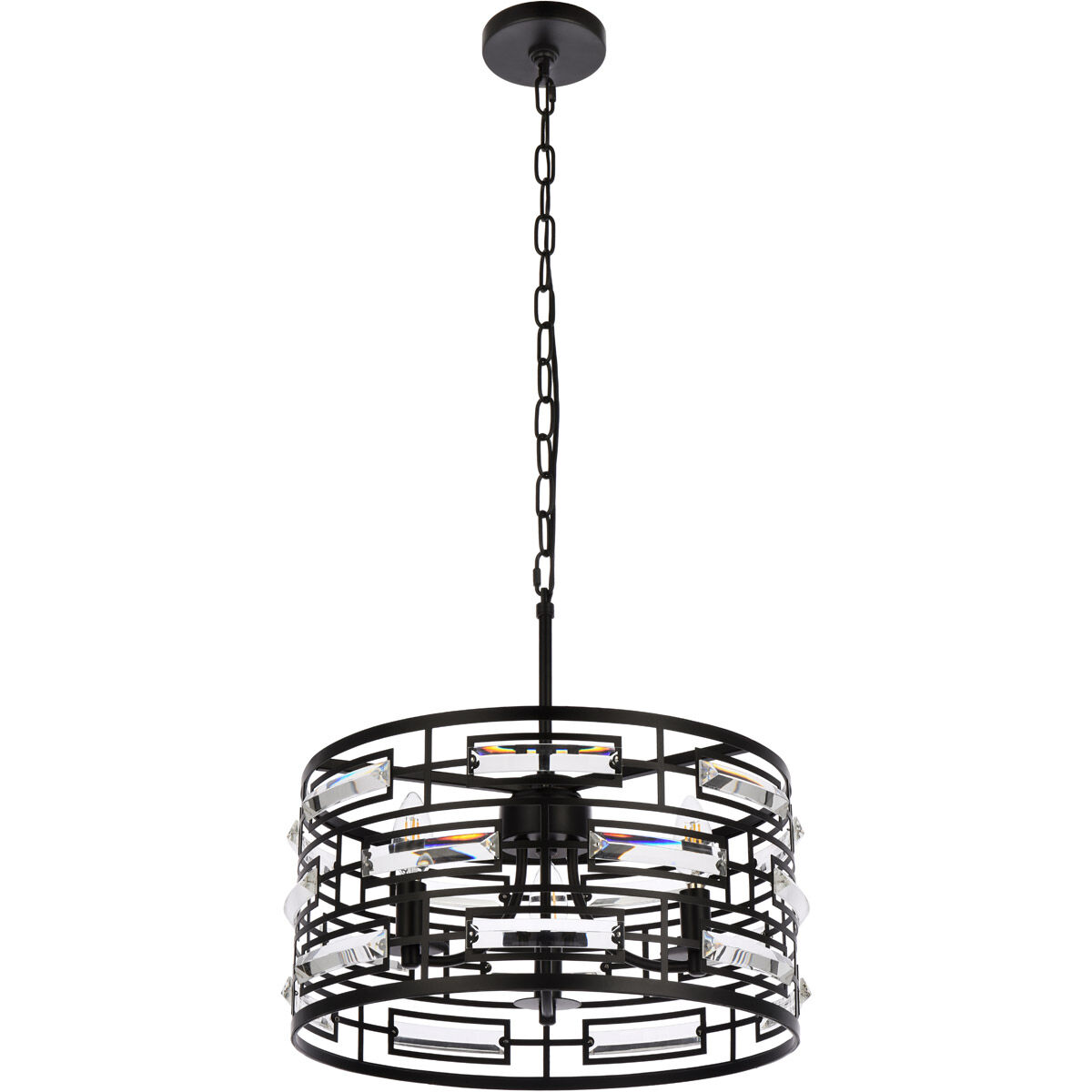 Kennedy 3 Light 17 inch Black Pendant Ceiling Light