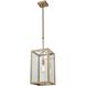 Parameters 1 Light 10 inch Satin Brass with Clear Chandelier Ceiling Light