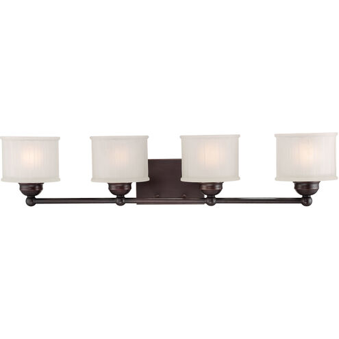 1730 Series 4 Light 32.5 inch Lathan Bronze Bath Light Wall Light