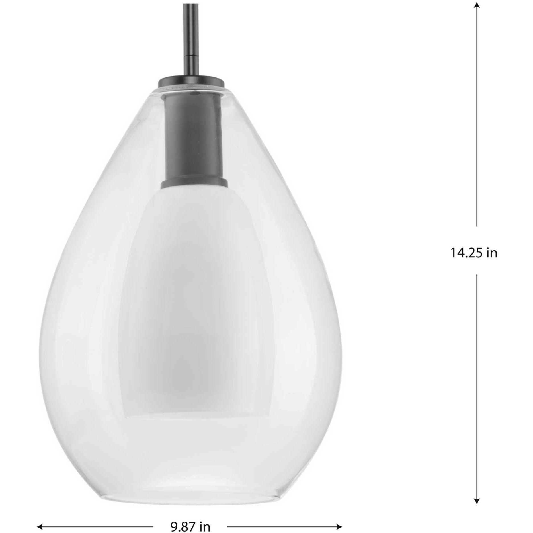 Carillon 1 Light 9.87 inch Matte Black Pendant Ceiling Light