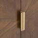 Crafton Mahogany with White and Satin Brass Cabinet