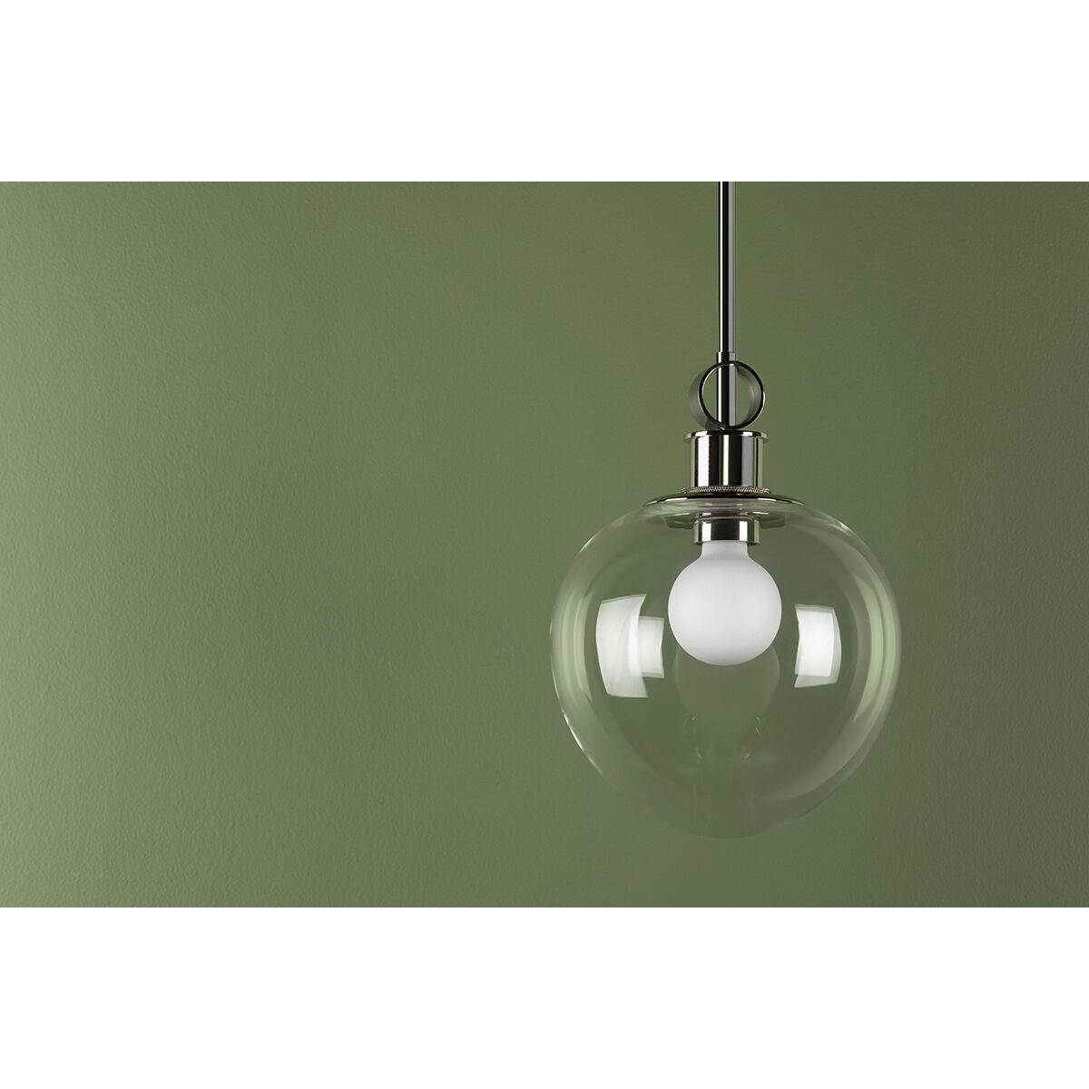 Anna 1 Light 10 inch Polished Nickel Pendant Ceiling Light