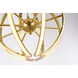 Canada LED 13.7 inch Gold Chandelier Ceiling Light