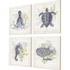 Animals Collection Blue Framed Art