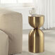 Golden Vessel 22 X 10 inch Plated Gold Accent Table