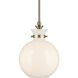 Laria 1 Light Champagne Bronze Pendant Ceiling Light in Opal