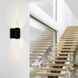 Greta LED 4.3 inch Black Vanity Light Wall Light