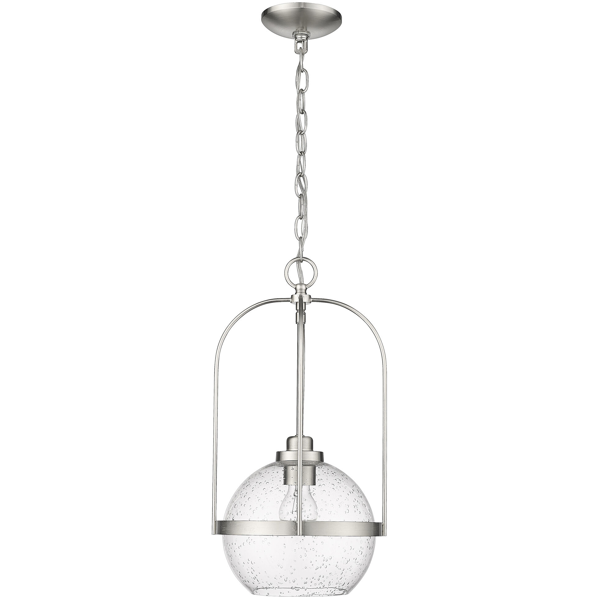 Devonshire 1 Light 10 inch Brushed Nickel Pendant Ceiling Light
