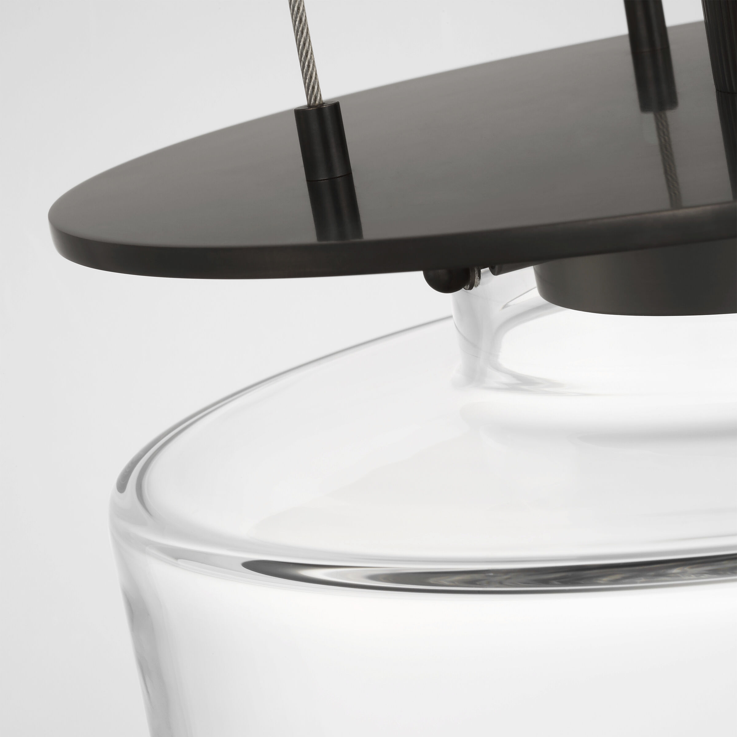 Ray Booth Elias LED 13 inch Bronze Floating Pendant Ceiling Light