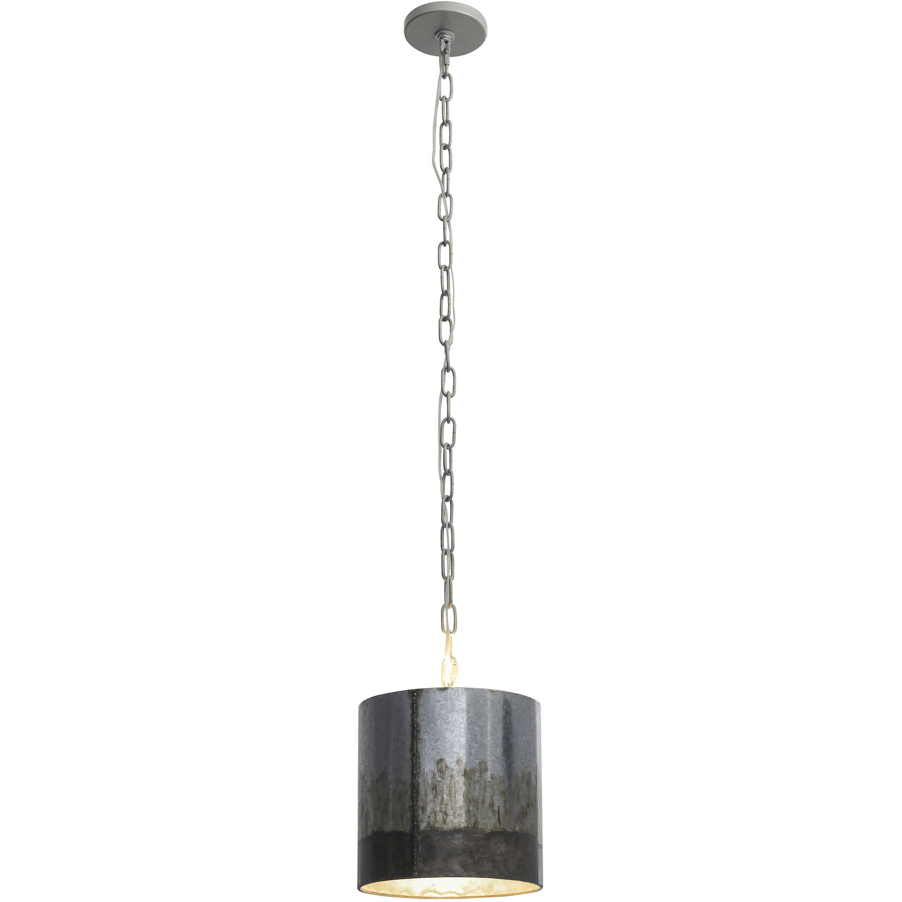 Cannery 1 Light 10 inch Ombre Galvanized Mini Pendant Ceiling Light