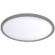 Round LED 15 inch Brushed Nickel Flush Mount Ceiling Light in 3000K, WAC Limited