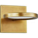 Spectica LED Plated Brass Wall Sconce Wall Light, Integrated LED