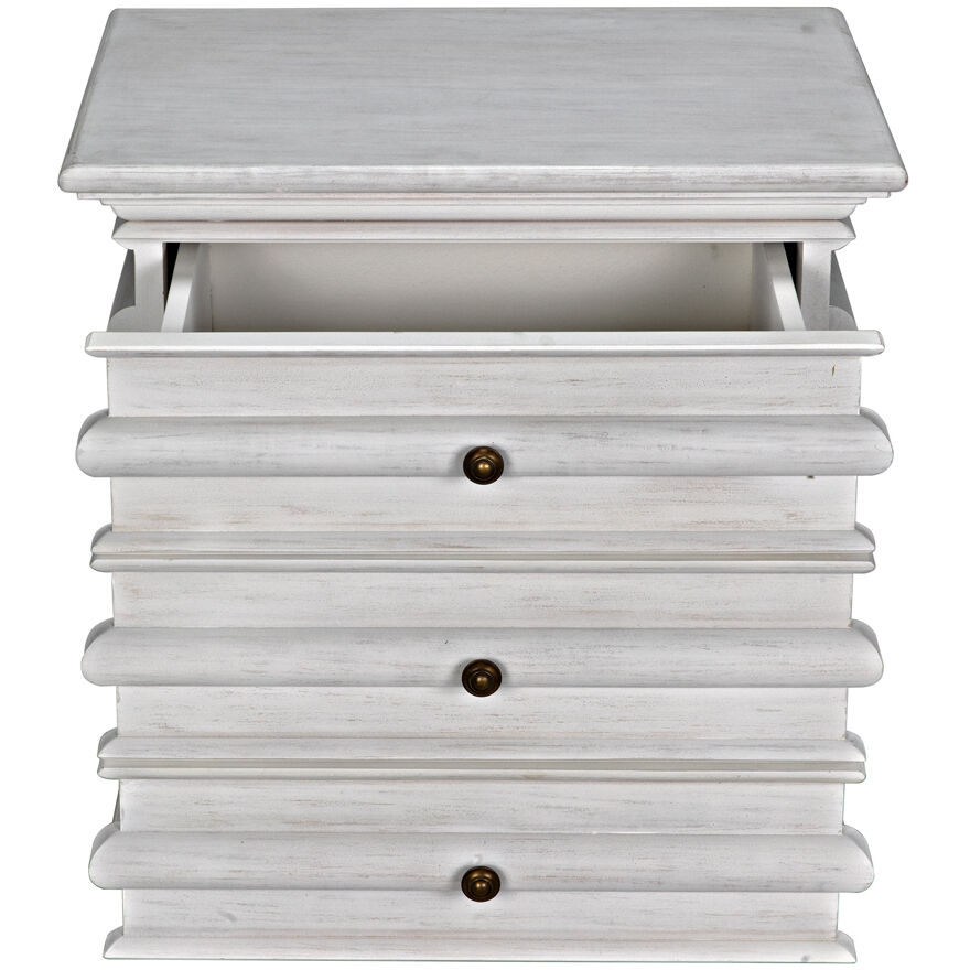 Ascona 30 X 28 inch White Wash Side Table