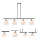 Ballston Large Bell LED 48 inch Brushed Satin Nickel Island Light Ceiling Light in Matte White Glass, Ballston