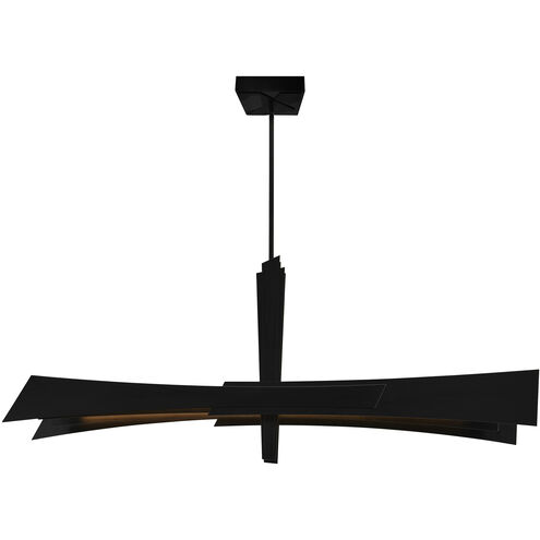 Solara 72 inch Black Chandelier Ceiling Light