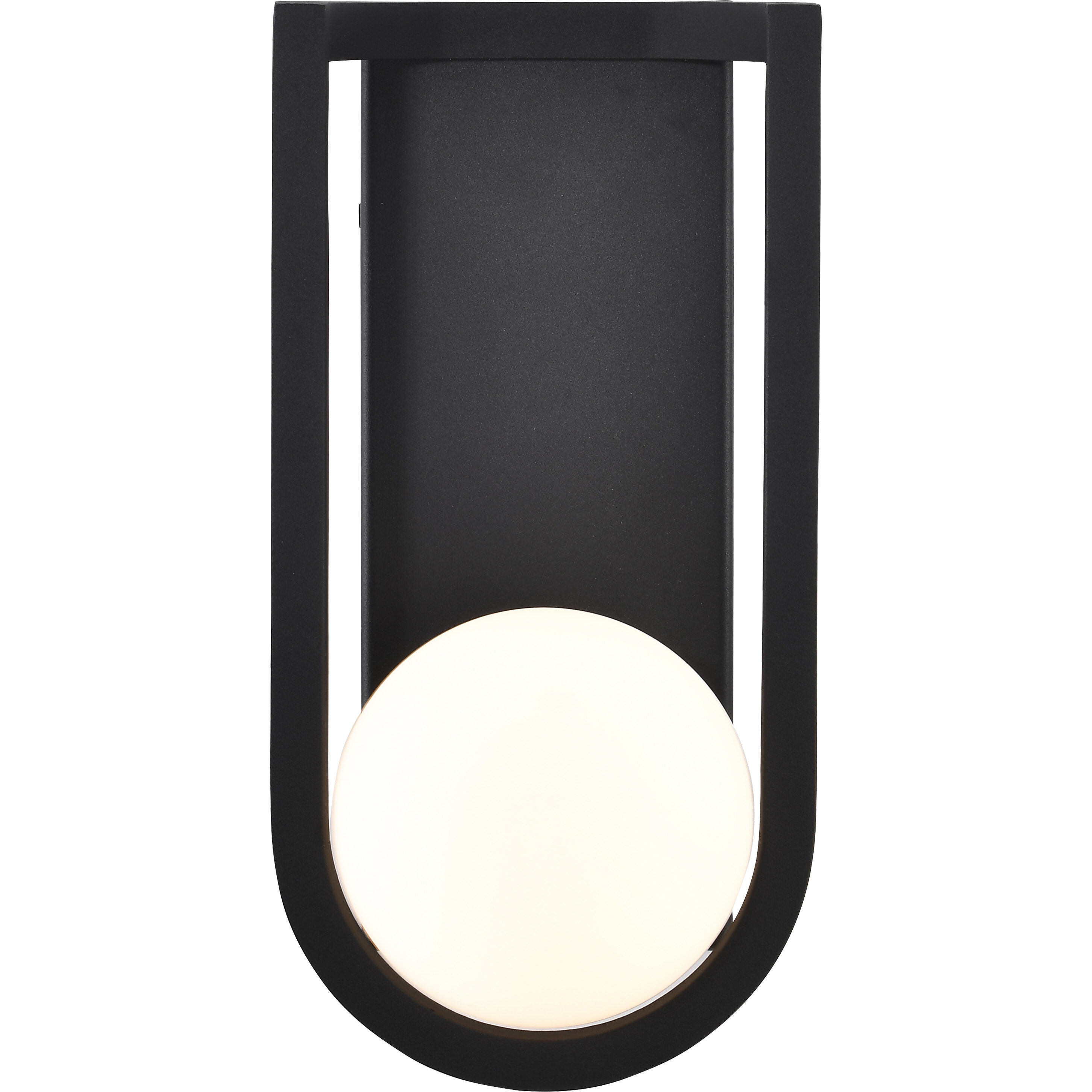 Cradle LED 12 inch Matte Black Outdoor Wall Sconce