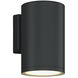 Outdoor Cylinder LED Wall Sconce Wall Light in Anthracite
