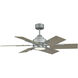 Farmhouse II 44 inch Galvanized with Weathered Oak Blades Ceiling Fan