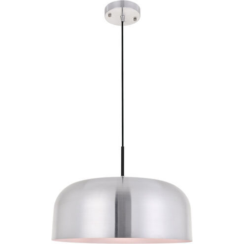 Etude 1 Light 16.5 inch Brushed Nickel Pendant Ceiling Light in Burnished Nickel