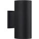 Lorna LED 12 inch Textured Black Exterior Wall 