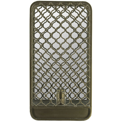 Mesh Caged 1 Light 11.4 inch Antique Brass Wall Lamp Wall Light