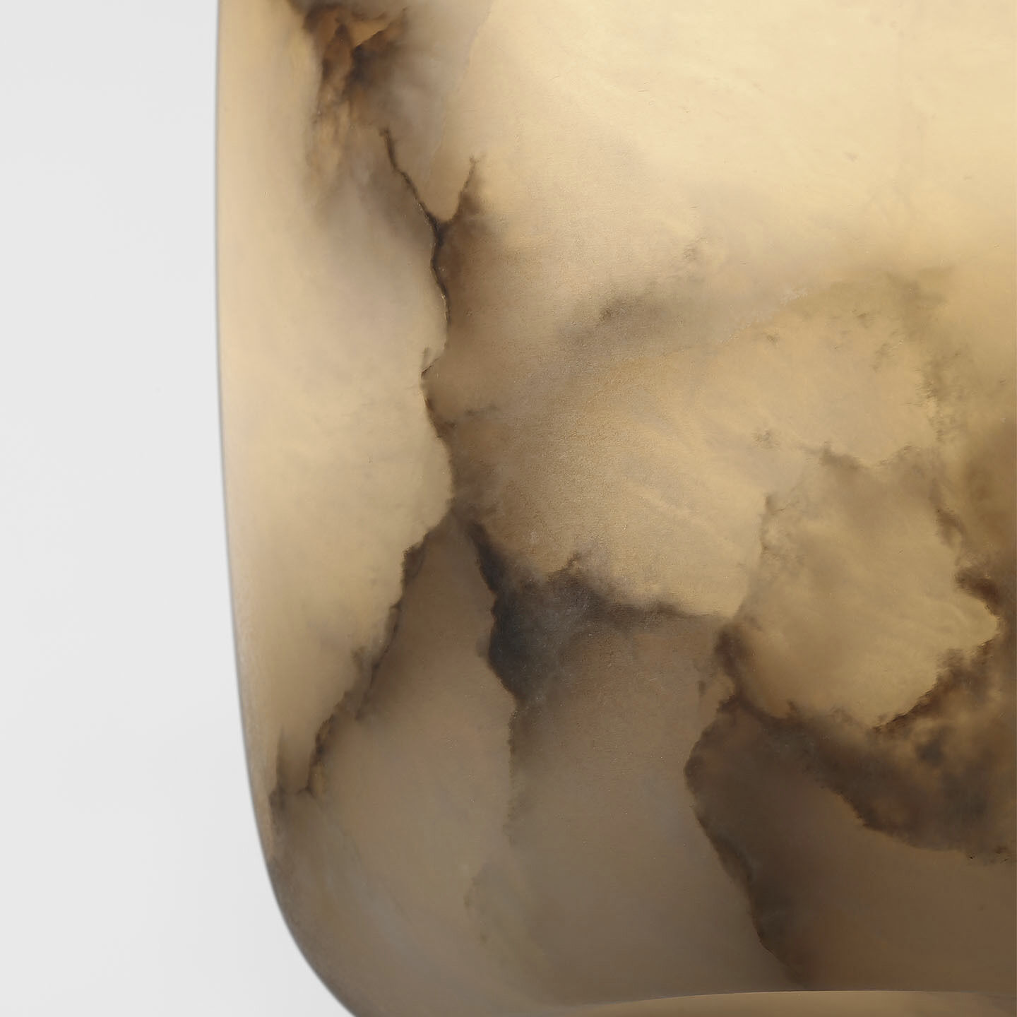 Kelly Wearstler Formosa LED 5.25 inch Alabaster and Bronze Elongated Flush Mount Ceiling Light