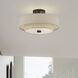 Bellingham 3 Light 15 inch Bronze Large Semi-Flush Ceiling Light, Large