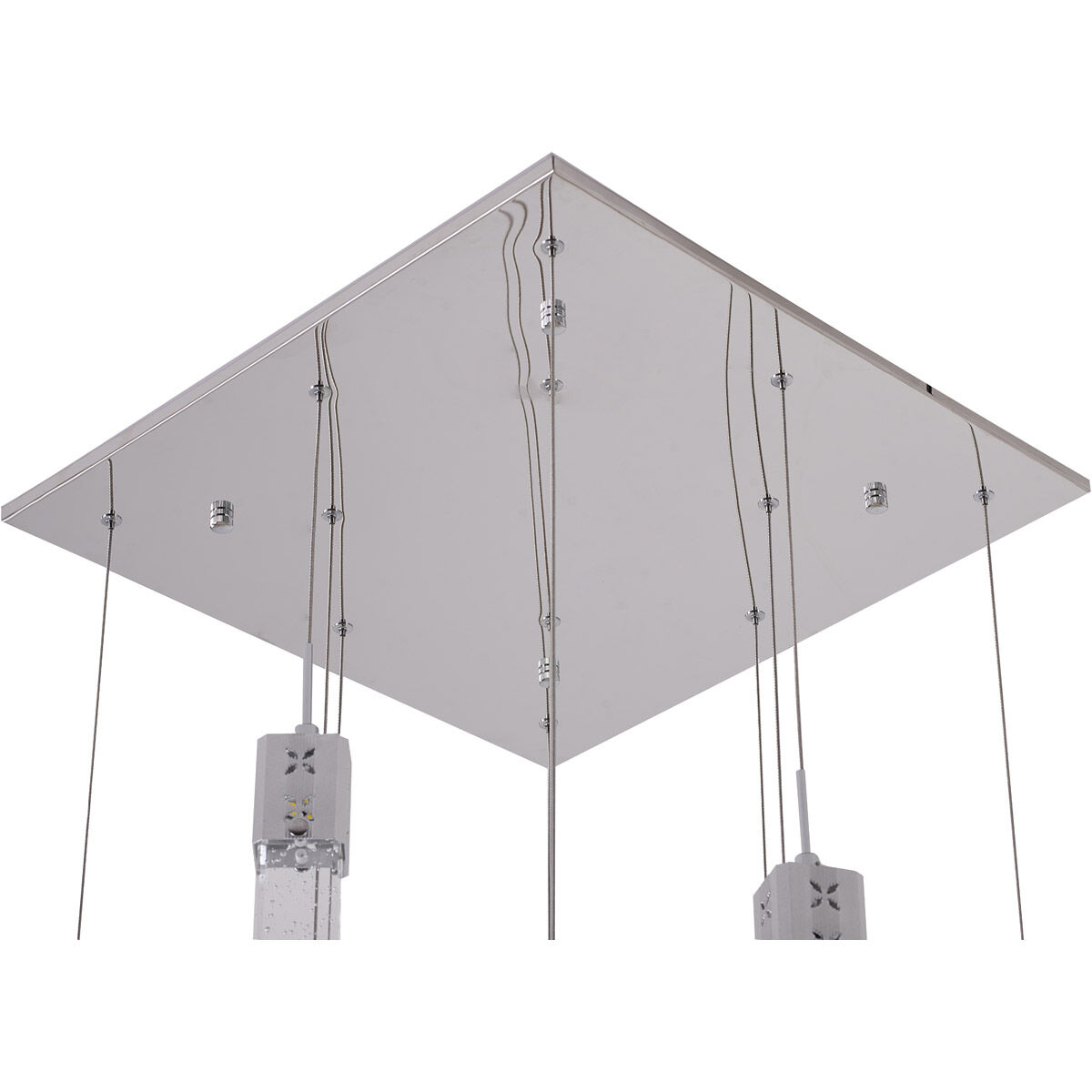 Canada LED 20 inch Chrome Multi-Pendant Ceiling Light