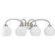 Carisa 4 Light 33 inch Brushed Nickel Bath Vanity Wall Light