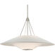 Brislee 1 Light 42 inch Contemporary Silver Leaf Chandelier Ceiling Light