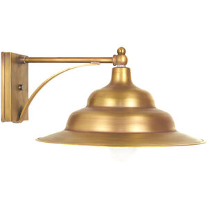 Barn 1 Light 8 inch Antique Brass Tiered Wall Lantern