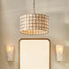 Cinema 3 Light 23 inch Antique Brass Chandelier Ceiling Light, Inline