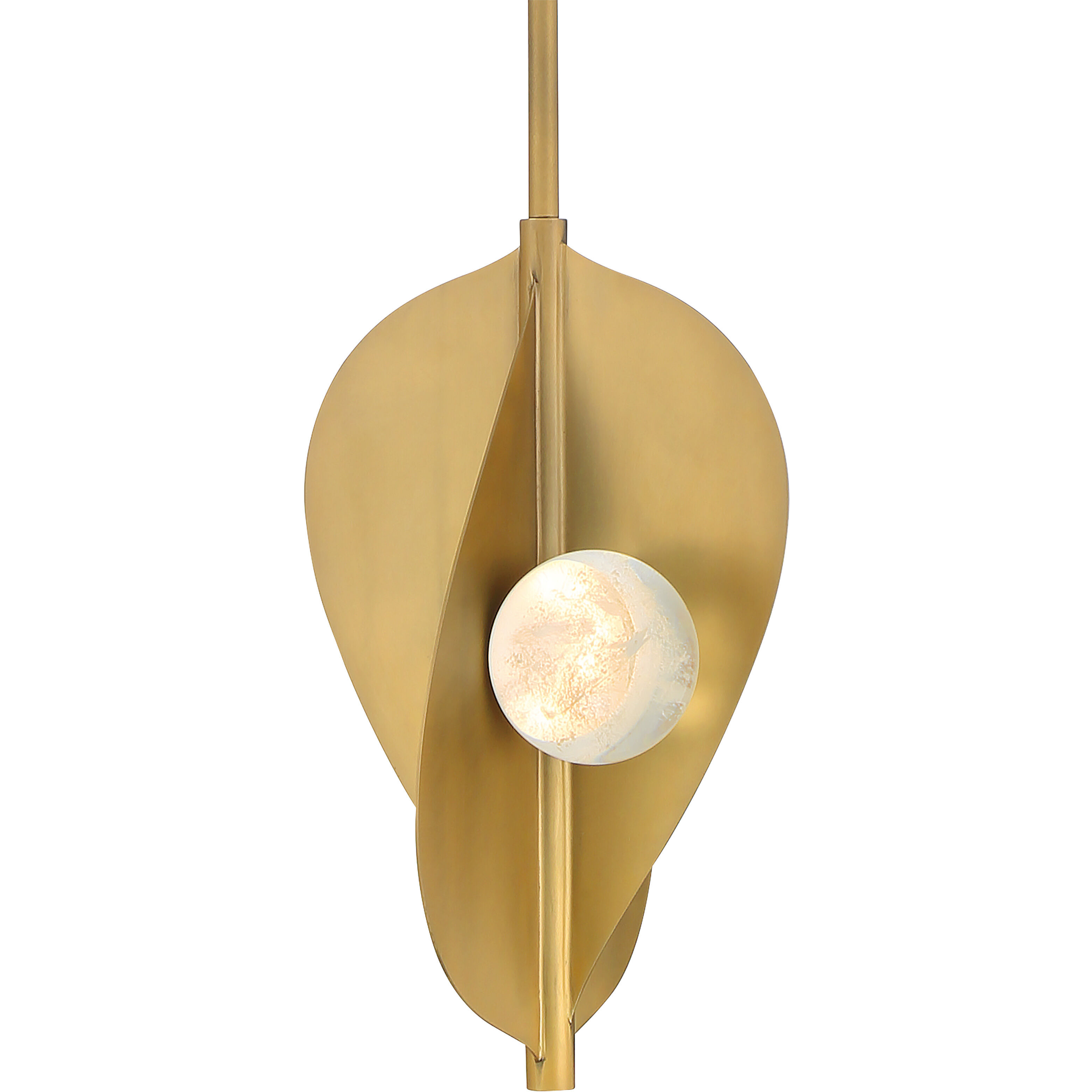 Pod LED 8.25 inch Legacy Brass Pendant Ceiling Light