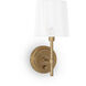 Southern Living Franklin 1 Light 6 inch Natural Brass Wall Sconce Wall Light
