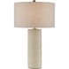 Polka Dot 28.25 inch 150 watt Ivory and Brown with Polished Brass Table Lamp Portable Light